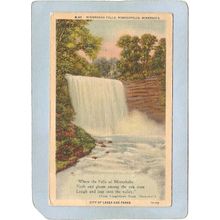 MN Minneapolis Postcard Minnehaha Falls spare_box1~234