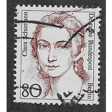 BERLIN -1986 80pf 'FAMOUS WOMEN - CLARA SCHUMANN' FINE USED (EBID66-399)