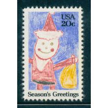 2108 20c Santa Claus Fine MNH Zip Copyright Blk/8 LR L07153
