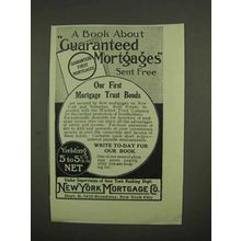 1910 New York Mortgage Co. Ad - Trust Bonds