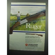1989 Ruger Red Label Over and Under Shotgun Ad