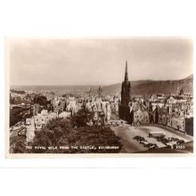 THE ROYAL MILE FROM THE CASTLE, EDINBURGH, SCOTLAND unused postcard /