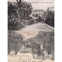 Hotel Metropole Monte Carlo 2x Old Postcard s