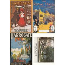 Harrogate Toffee Railway Health Gym Spa Theatre 4x Advertising Postcard s