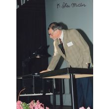 Karl Alex Muller Swiss Physicist Nobel Prize Hand Signed Photo