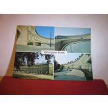 multiview, GEORGIAN BATH. SOMERSET used postcard 1979 pm =