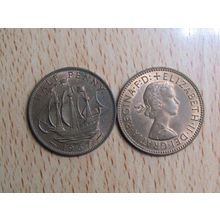 GB 1967 Elizabeth II Ship Half Penny Coin