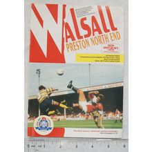1993 programme Walsall v. Preston North End
