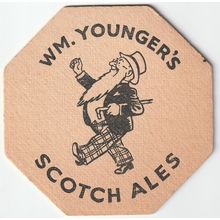 BEER MAT - YOUNGERS BREWERY - SCOTCH ALES - (Cat No 019 ) - (1955)