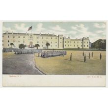 Charleston South Carolina Military Academy Citadel early 20th C. RPPC Curt Teigh