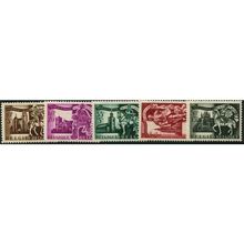1943 5 different values - #516 MH (*)