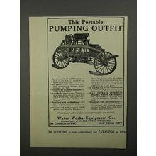 1911 Water Works Equipment Co. Pumping Outfit Ad