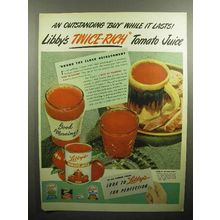 1947 Libby's Tomato Juice Ad - NICE!