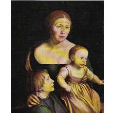 Art HANS HOLBEIN "Holbein's Wife" Postcard (Kunstammlung 3804)