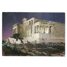 ATHENS .. vintage used postcard. =