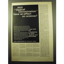 1969 Naval Laboratories of the East Coast Ad