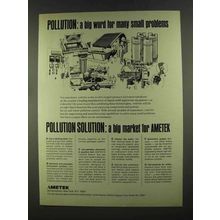 1972 Ametek Products Ad - Pollution A Big Word