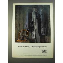 1974 Lee Work Clothes Ad - Jacket, Overall, Dungarees