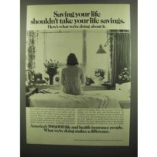 1974 Health Insurance Institute Ad - Saving Your Life