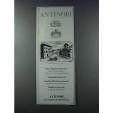 1981 Antinori Wine Ad - Vintors in Florence Since 1385