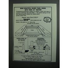 1989 MLCS Router Bits Ad - Make beautiful raised panel doors.