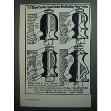 1989 MLCS Router Bits Ad