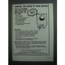 1989 MLCS Router Speed Control Ad - Control the speed of your router