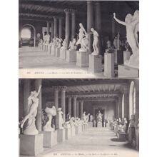 Amiens La Musee Salle De Sculpture 2x Antique Postcard s