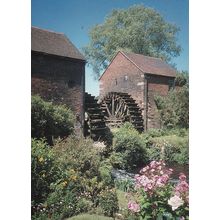 Water Wheels at Chedderton Staffs Postcard