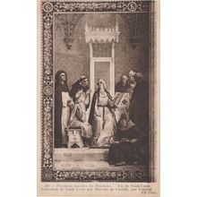 Saint Louis Education Blanche De Castille French Painting Postcard