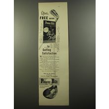 1954 Power-Bilt Golf Clubs Ad - Your free guide.. to golfing satisfaction