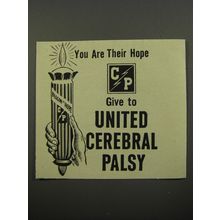 1956 United Cerebral Palsy Ad - You are their hope