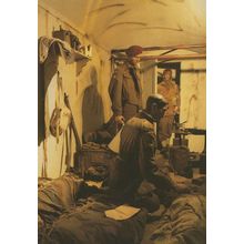 Dressing Station Soldiers Army Military Museum WW2 Postcard