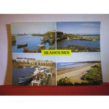 multiview, SEAHOUSES, NORTHUMBERLAND unused postcard by DRG. #