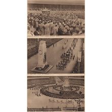 Queen Elizabeth II London Coronation Procession 3x Old Postcard s