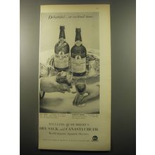 1959 Williams & Humbert Dry Sack and Canasta Cream Sherry Advertisement