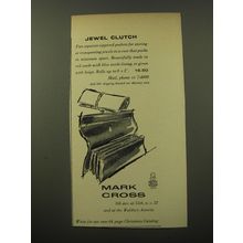 1960 Mark Cross Jewel Clutch Advertisement