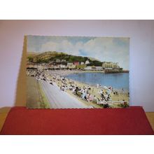 THE BEACH, LLANDUDNO, WALES unused postcard by Harvey Barton =