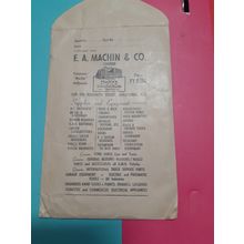 VINTAGE E.A. Machin & co melbourne envelope for parts with advertising