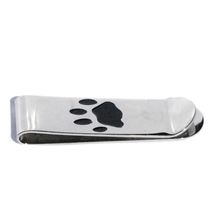 Stainless Steel Engravable Dog Paw Print Money Clip