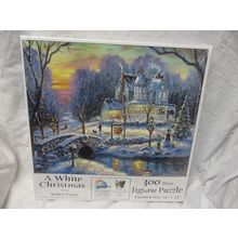 Jigsaw Puzzle Seasonal Landscape A White Christmas 300 pieces NEW made in USA