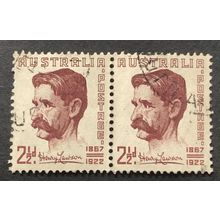AUSTRALIA 1949 SG 0231 USED DOUBLE #1