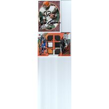 JIM BROWN & JOHNNY MANZIEL 6 PIECE JERSEY AUTO 2008/14 ALL-PRO CLEVELAND BROWNS