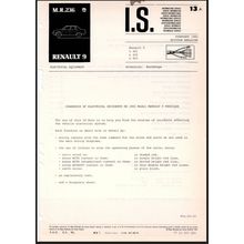 Renault 9 Diagnosis Of Electrical Incidents On 1982 Models 7711072284 PDF