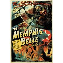 The Memphis Belle- Us 1944 Poster Canvas Movie Film Print A0 A1 A2 A3 A4 A5 A6 A
