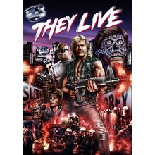 THEY LIVE (1988) 4 Poster Canvas Movie Film Print A0 A1 A2 A3 A4 A5 A6 Art Wall