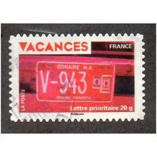 FRA 2009 (56c) 'VACANCES -NUMBER PLATE' FINE USED (EBID21152)