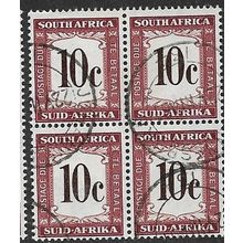 1961 SG D50 - #3 cancelled - block of 4