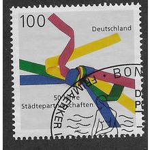 GER 1997 100pf '50TH ANN OF TOWN TWINNING MOVEMENT' FINE USED (EBID59-002)