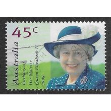 AUS 1998 45c 'QUEENS BIRTHDAY' FINE USED (EBID68-281)
